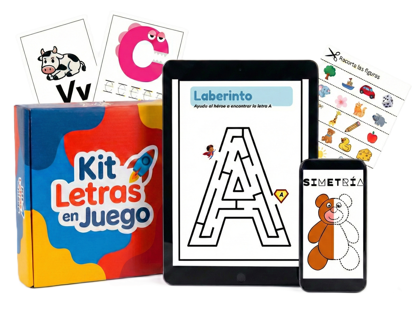 Mockup Kit Letras en Juego